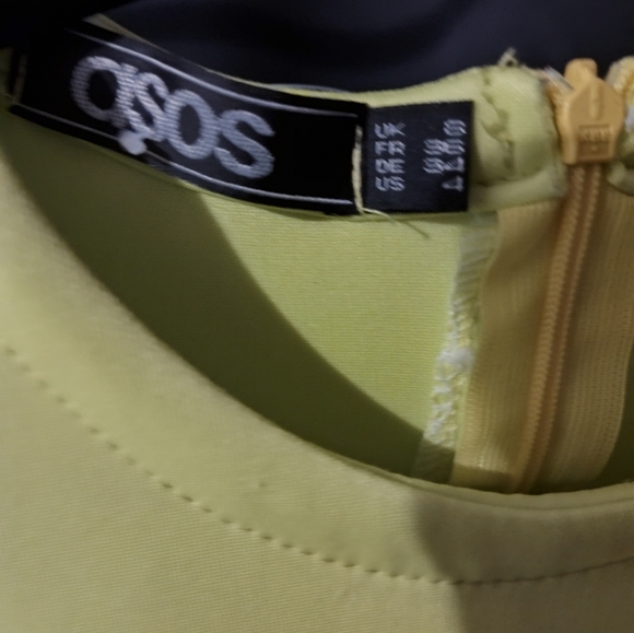 ASOS Neon yellow summer dress - Picture 3 of 3